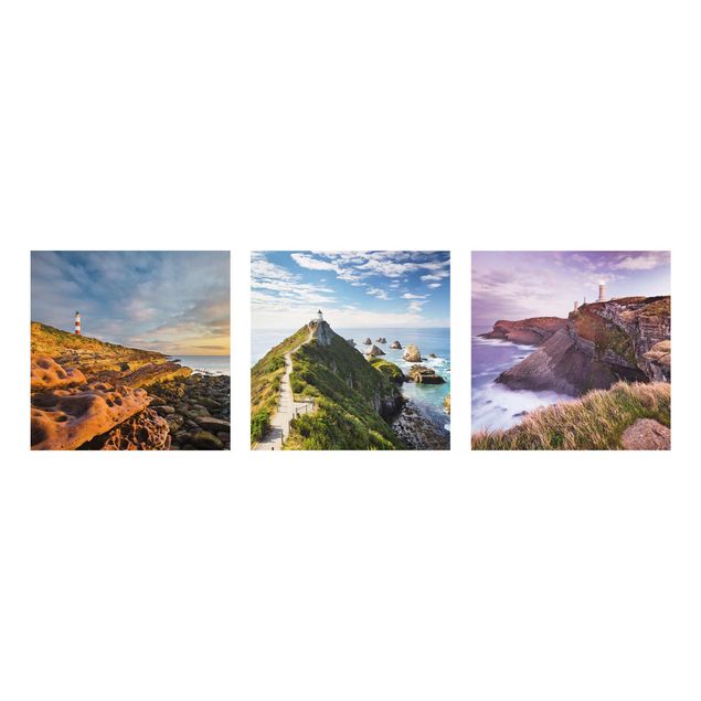 Billeder strande Lighthouse collage