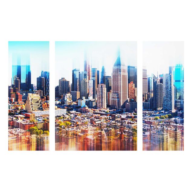 Glasbilleder arkitektur og skyline Manhattan Skyline Urban Stretch