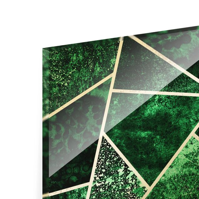 Billeder Elisabeth Fredriksson Golden Geometry - Dark Emerald