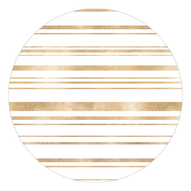 Tapet med mønster Golden Glitter Stripes