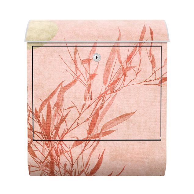 Postkasser lyserød Golden Sun Pink Bamboo
