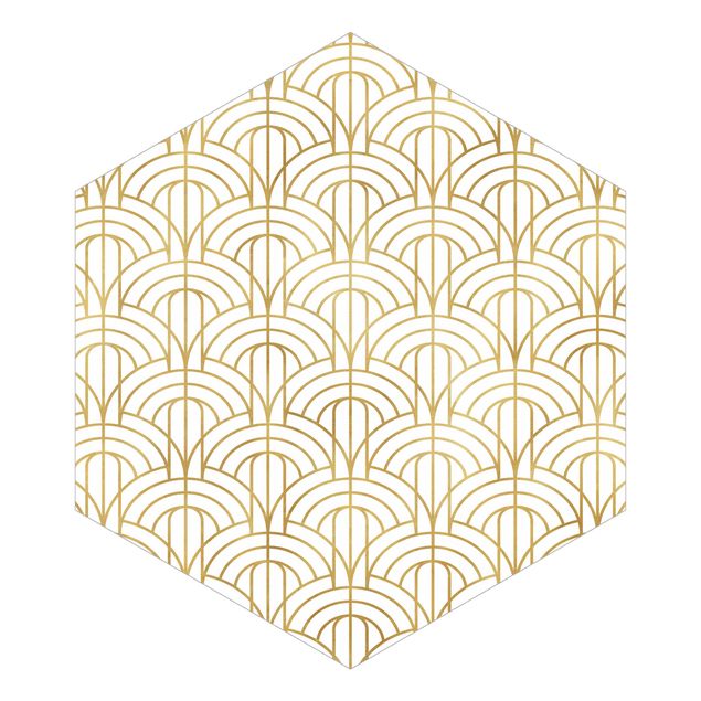 Tapet Golden Art Deco Pattern XXL