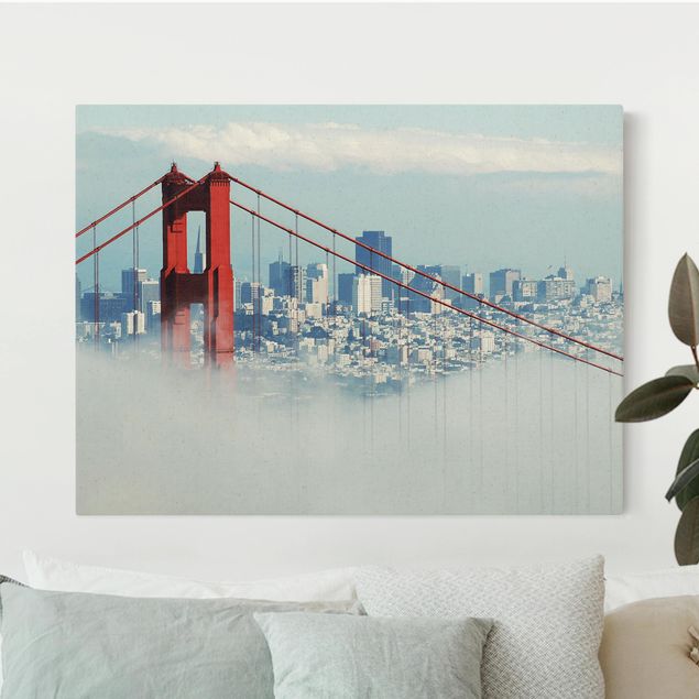 Billeder på lærred arkitektur og skyline Good Morning San Francisco!