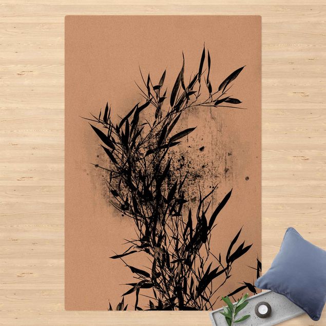 Kork måtter Graphical Plant World - Black Bamboo