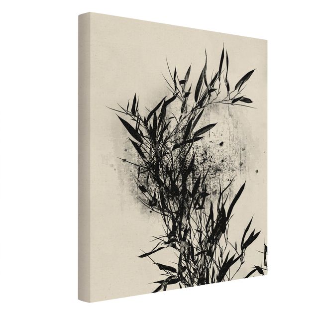 Billeder på lærred blomster Graphical Plant World - Black Bamboo