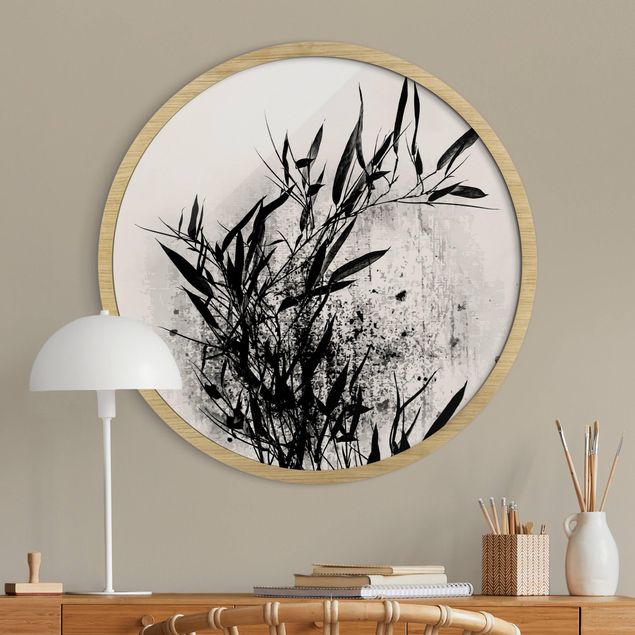 Rund billeder Graphical Plant World - Black Bamboo