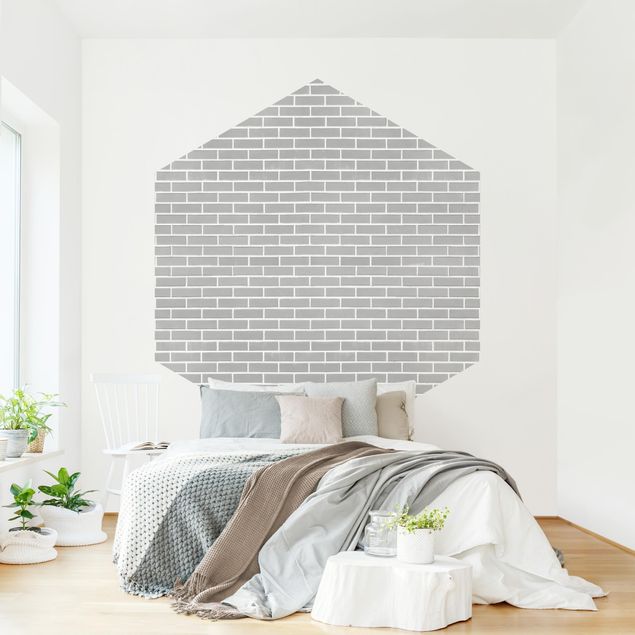 Tapet moderne Gray Brick Wall