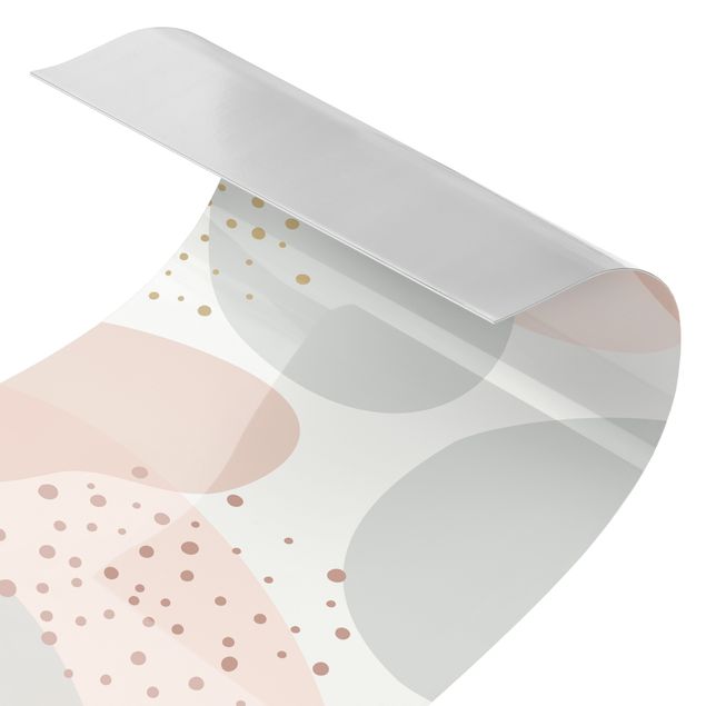 Stænkplade - Large Pastel Circular Shapes with Dots