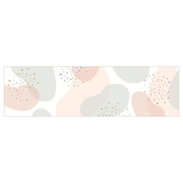 Stænkplade - Large Pastel Circular Shapes with Dots