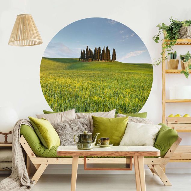 Tapet moderne Green Field In Tuscany