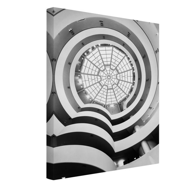 Billeder på lærred sort og hvid Guggenheim Museum New York