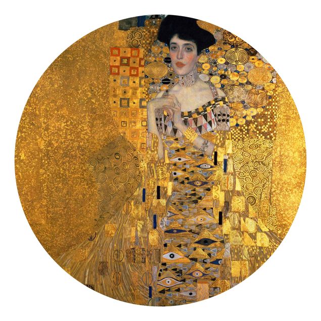 Fototapet guld og sølv Gustav Klimt - Portrait Of Adele Bloch-Bauer I