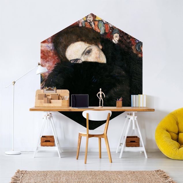 Kunst stilarter Gustav Klimt - Lady With A Muff