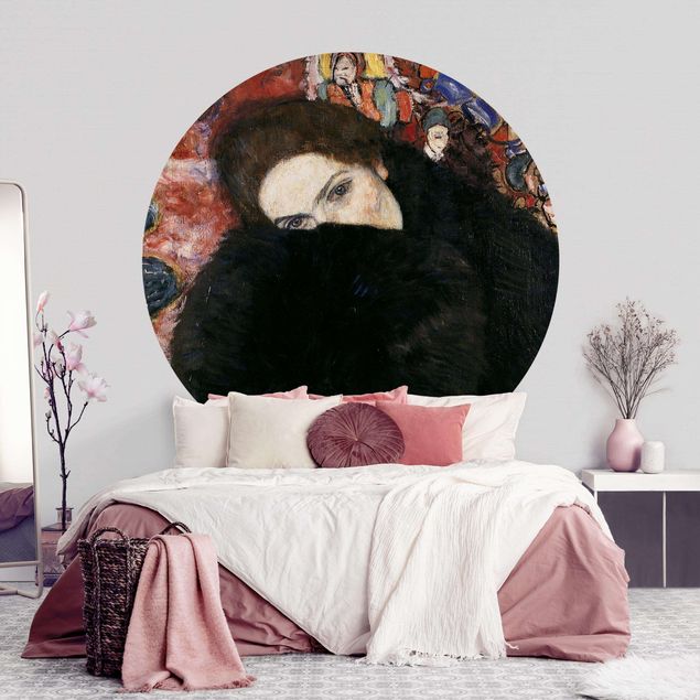 Kunst stilarter art deco Gustav Klimt - Lady With A Muff