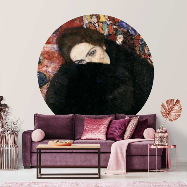 køkken dekorationer Gustav Klimt - Lady With A Muff
