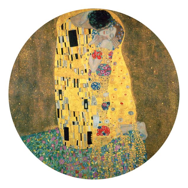 Fototapet guld og sølv Gustav Klimt - The Kiss