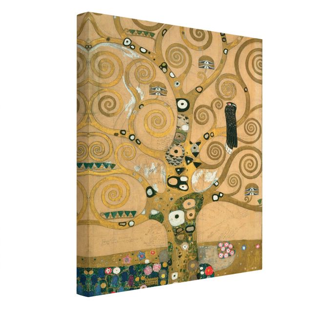 Billeder på lærred kunsttryk Gustav Klimt - The Tree of Life