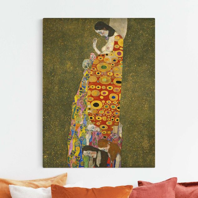 Kunst stilarter art deco Gustav Klimt - Hope II