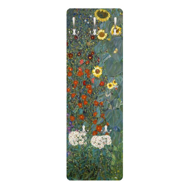 Knagerækker grøn Gustav Klimt - Garden Sunflowers