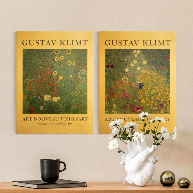 Kunst stilarter art deco Gustav Klimt - Farmer's Garden - Museum Edition