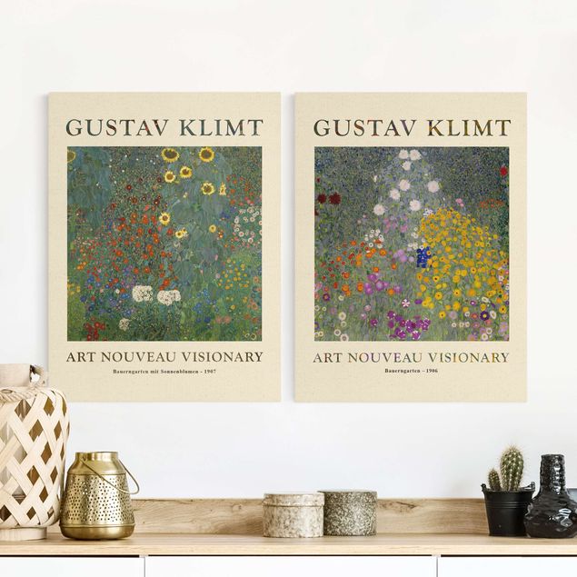 Kunst stilarter art deco Gustav Klimt - Farmer's Garden - Museum Edition