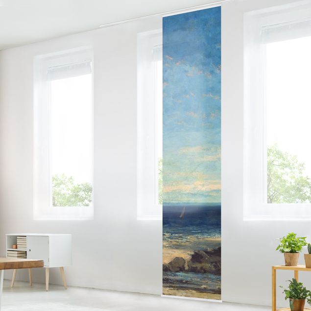 køkken dekorationer Gustave Courbet - The Sea - Blue Sea, Blue Sky