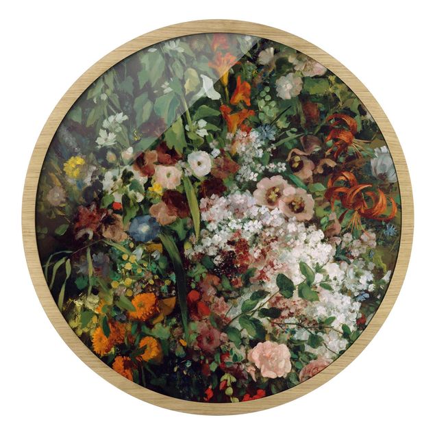 Billeder blomster Gustave Courbet - Bouquet In Vase
