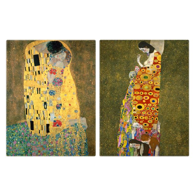Komfur dækplader Gustav Klimt - Kiss And Hope