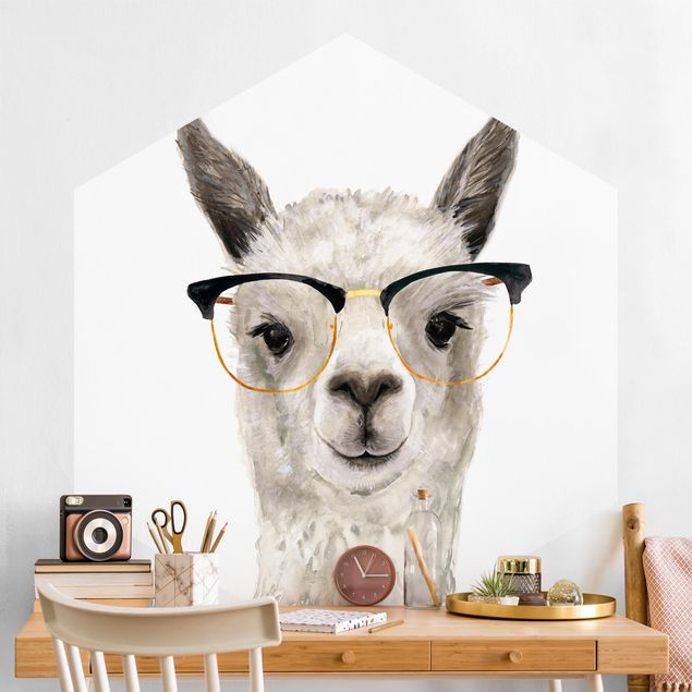 køkken dekorationer Hip Lama With Glasses I
