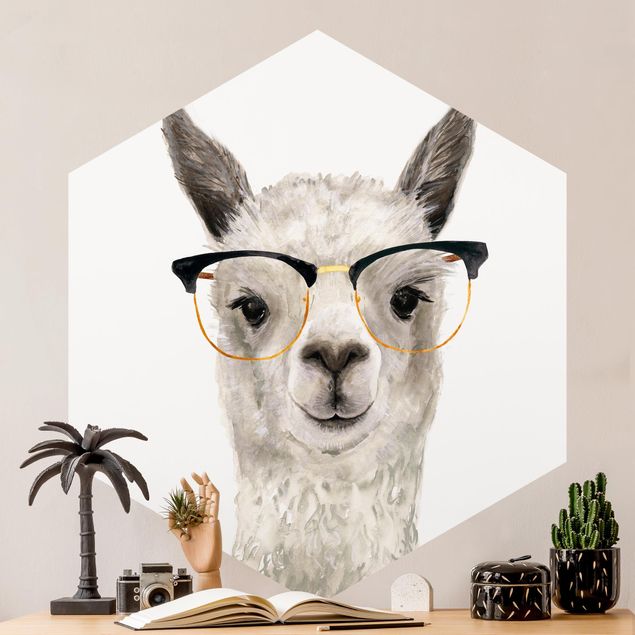 Børneværelse deco Hip Lama With Glasses I