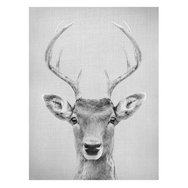 Billeder moderne Deer Heinrich Black And White