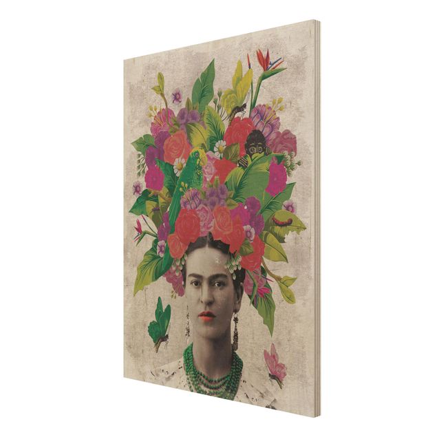 Billeder Frida Kahlo Frida Kahlo - Flower Portrait