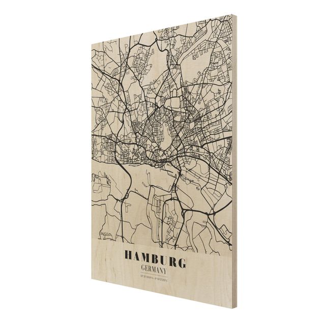 Billeder Hamburg City Map - Classic
