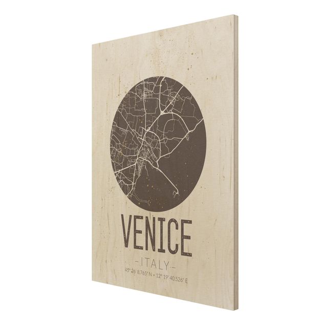 Billeder Venice City Map - Retro