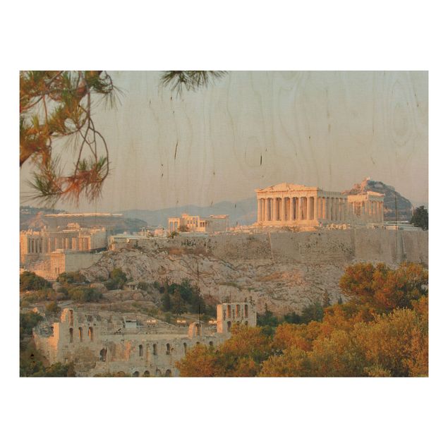 Prints på træ landskaber Acropolis