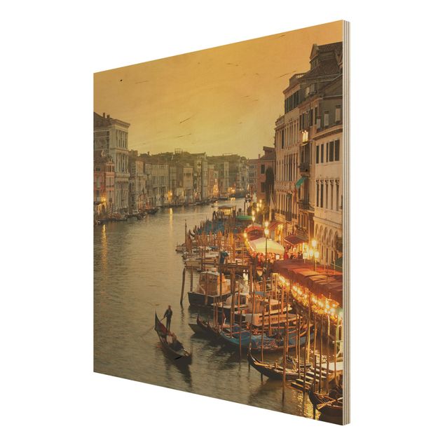 Prints på træ Grand Canal Of Venice