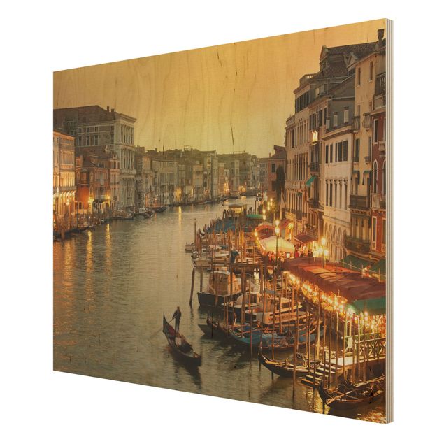 Prints på træ Grand Canal Of Venice