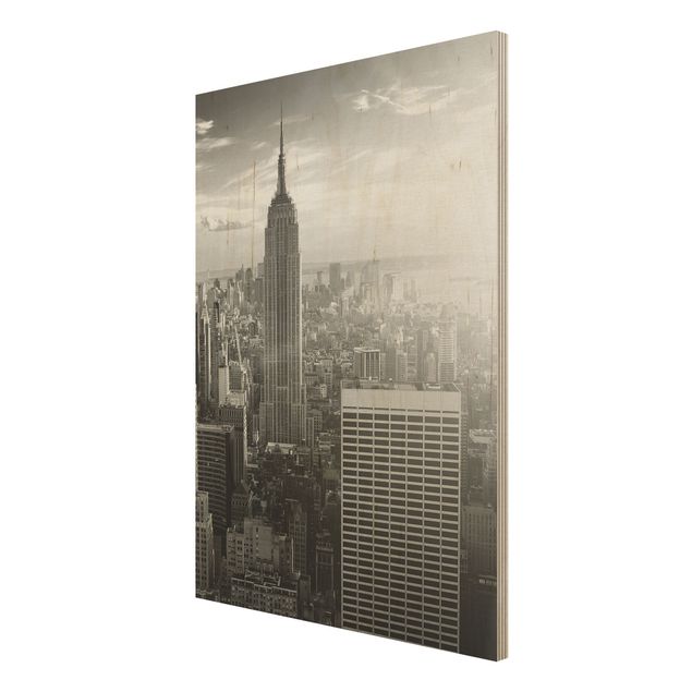 Prints på træ Manhattan Skyline