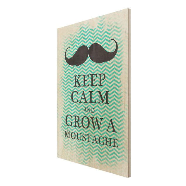 Billeder No.YK26 Keep Calm And Grow A Mustache
