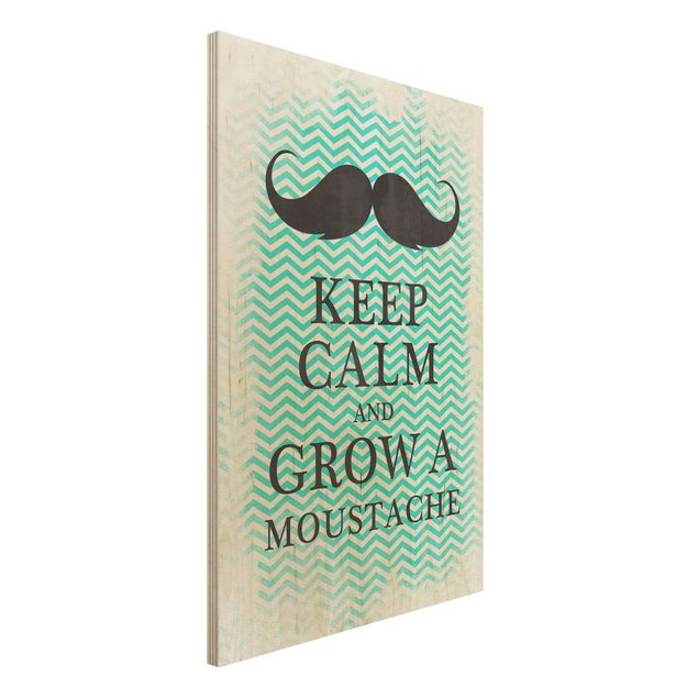 køkken dekorationer No.YK26 Keep Calm And Grow A Mustache