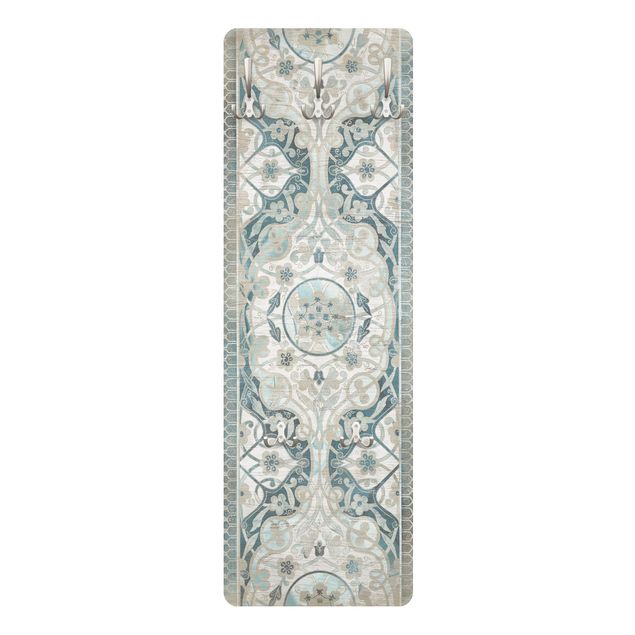 Knagerækker hvid Wood Panels Persian Vintage I