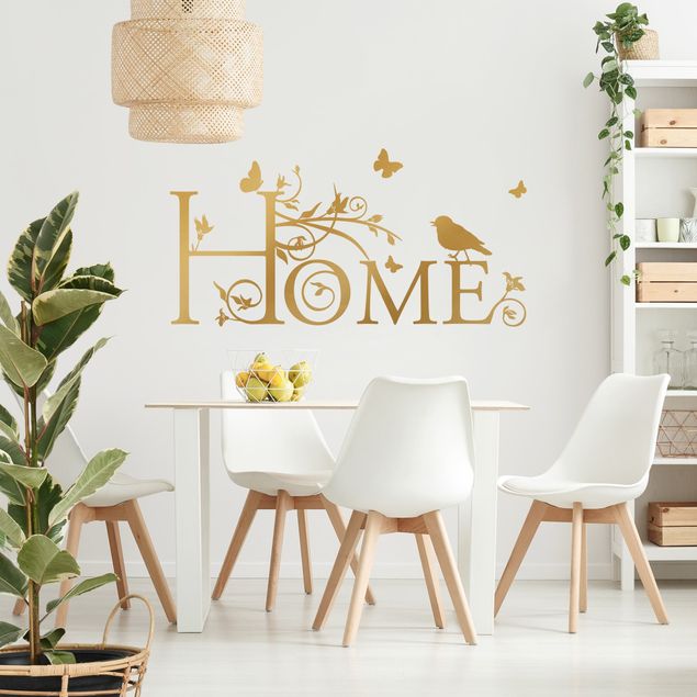 Wallstickers familie Home floral