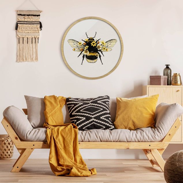 Billeder dyr Illustration Floral Bumblebee