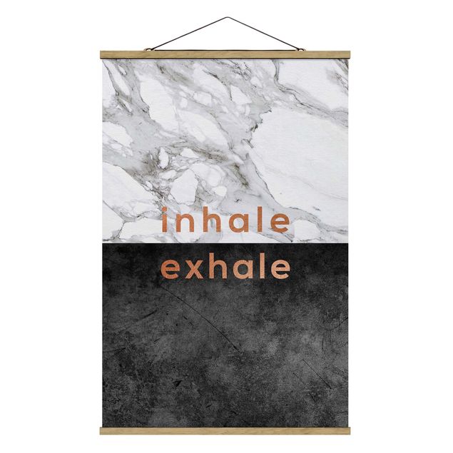 Billeder moderne Inhale Exhale Copper And Marble