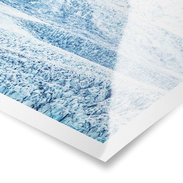 Billeder blå Icelandic Glacier Pattern
