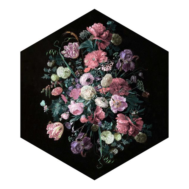 Fototapet sort Jan Davidsz De Heem - Dark Flower Bouquet