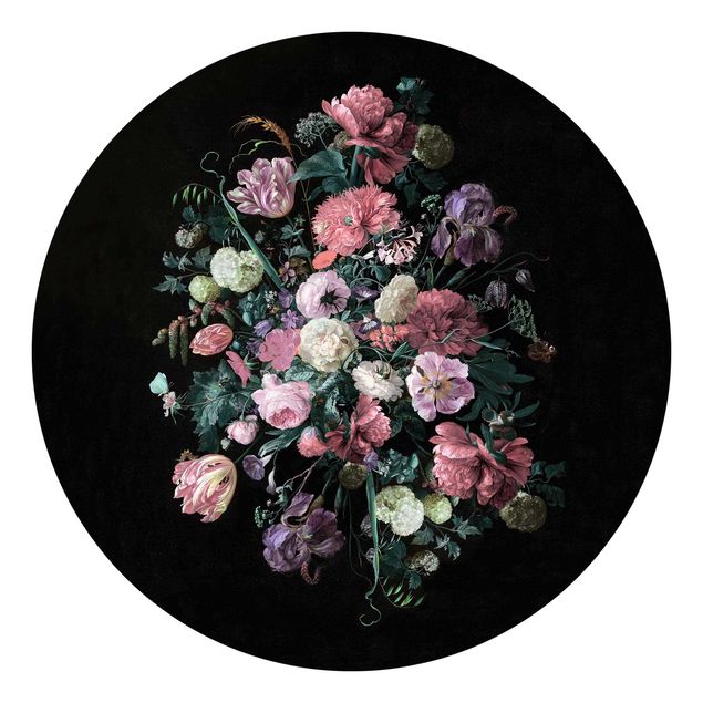 Moderne tapet Jan Davidsz De Heem - Dark Flower Bouquet