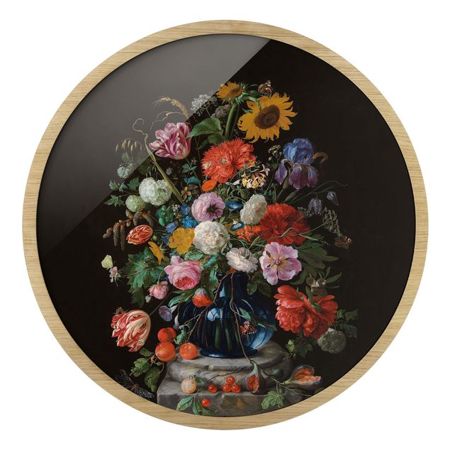 Billeder blomster Jan Davidsz De Heem - Glass Vase With Flowers