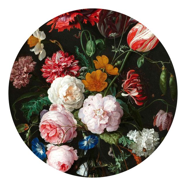 Landlig tapet Jan Davidsz De Heem - Still Life With Flowers In A Glass Vase