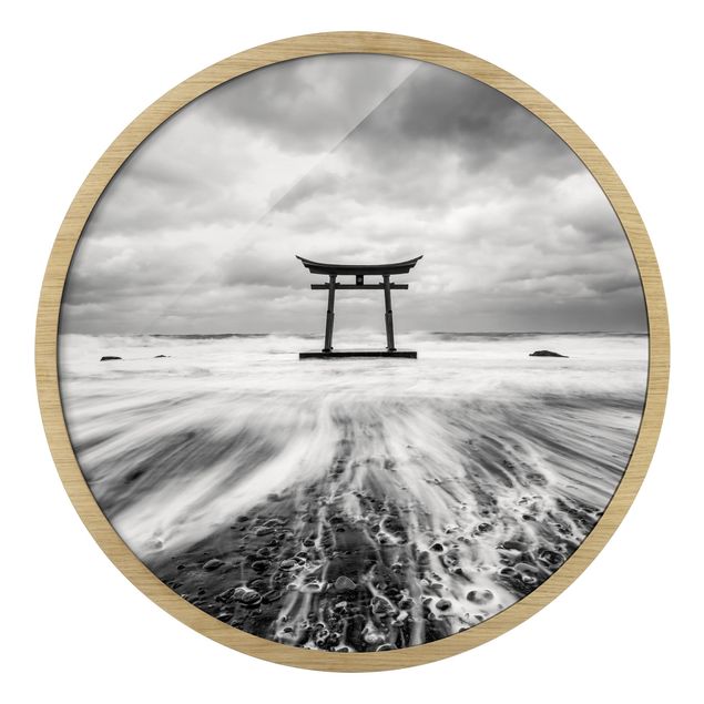 Billeder moderne Japanese Torii In The Ocean